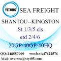 Mar de puerto de Shantou flete a Kingston